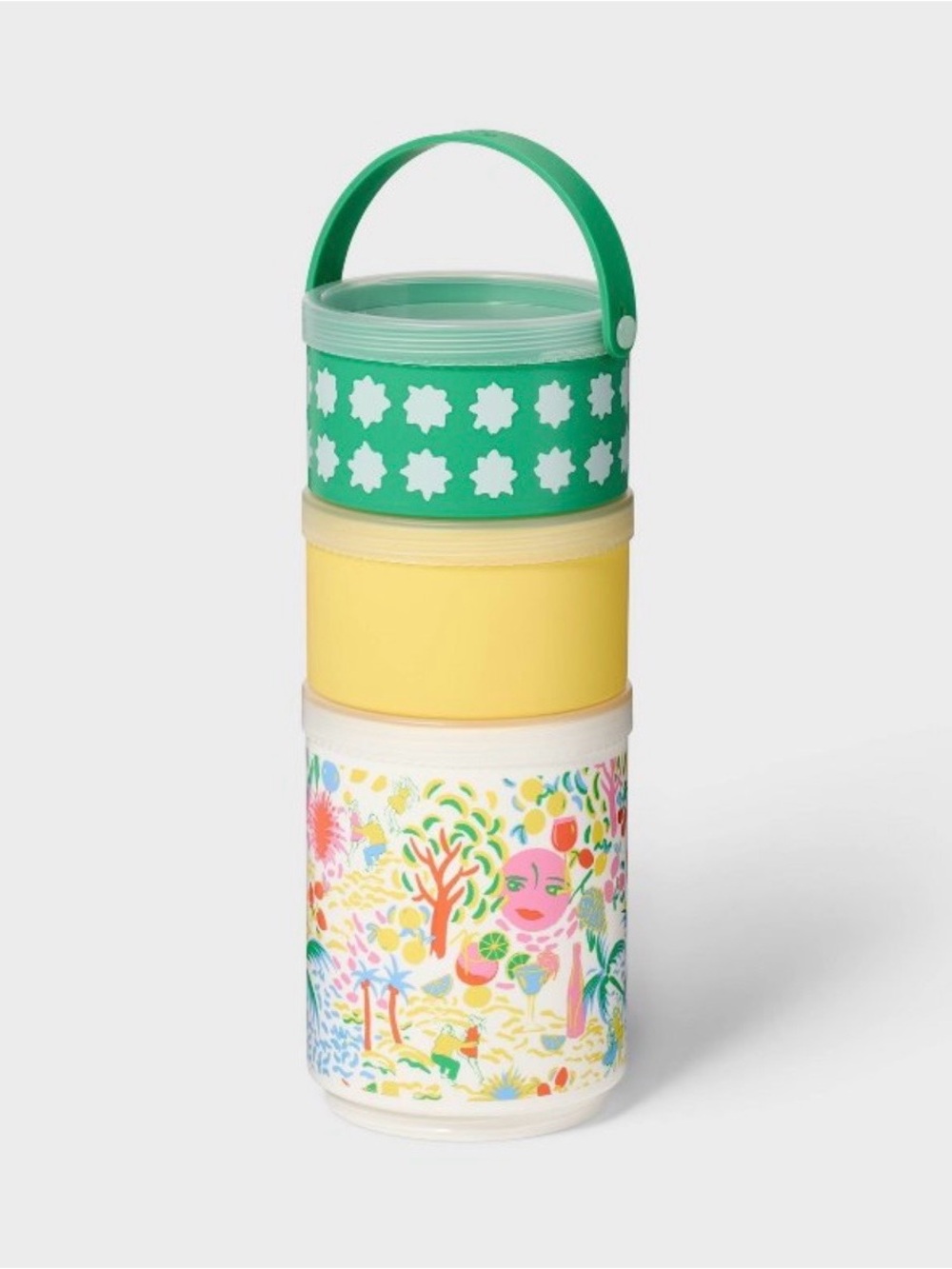Roller Rabbit x Target Stackable Snack 3-pc Container Set NWT